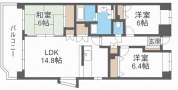 ロイヤルガーデン博多の間取り画像