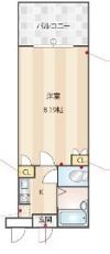 プレシャス博多駅Aの間取り画像