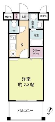 レジディア博多IIの間取り画像