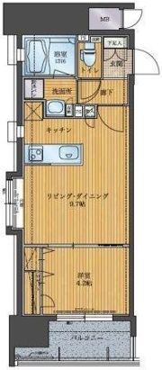 アクタス天神パークシティの間取り画像