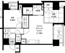 レジディア西新の間取り画像