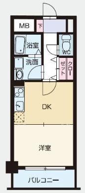 クラッセ博多駅南の間取り画像