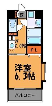CAVANA天神の間取り画像