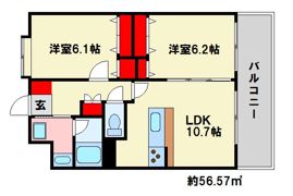 ibb wish 長丘の間取り画像
