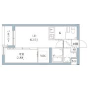 サニークレスト西新の間取り画像