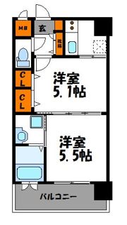エンクレスト薬院LUCEの間取り画像