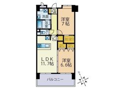 ヘスティア大濠の間取り画像