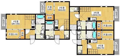 ビータス賀茂弐番館の間取り画像