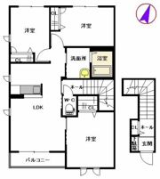 メルベーユコートの間取り画像