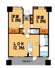 アクロス天神Vタワーの間取り画像