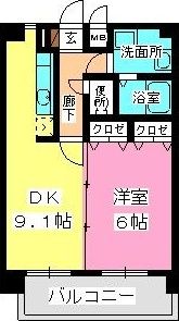 ハイドパーク別府の間取り画像