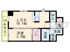 ネストピア西新IIの間取り画像