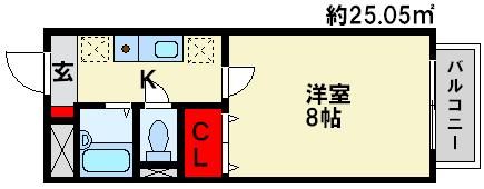 メゾンサンスカイの間取り画像