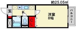 メゾンサンスカイの間取り画像
