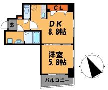スーペリアニューハイム薬院の間取り画像