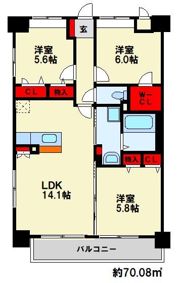 シグレア下大利の間取り画像