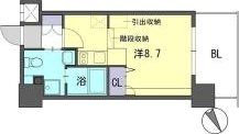 F・PARC GRANDMARK天神の間取り画像