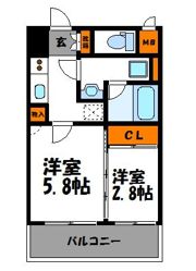 レジデンシャルヒルズデュオプレイスの間取り画像
