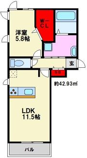 D-room那の川の間取り画像