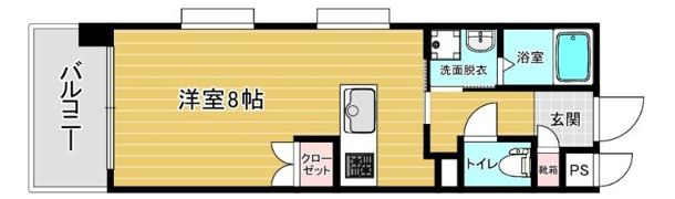 リファレンス天神の間取り画像