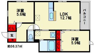 アビタシオン城戸の間取り画像