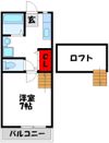 ガーデン恵比須Cの間取り画像