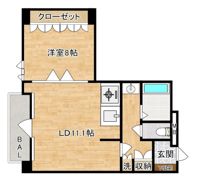 ガイアコート赤坂浄水の間取り画像