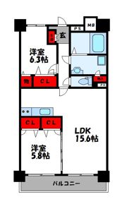 イーグレットの間取り画像