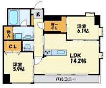 GRANDIR博多駅南の間取り画像