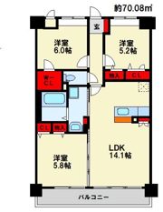 シグレア下大利の間取り画像