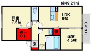 セジュ－ルパル四季の間取り画像