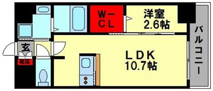 エンクレスト博多ハーモニーの間取り画像