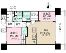 パークホームズ大濠公園フロントの間取り画像
