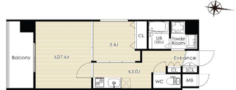 Renoas HAKATAの間取り画像