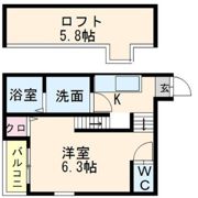 リバティ美野島の間取り画像