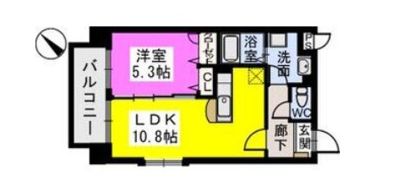 ピュア博多駅南壱番館の間取り画像