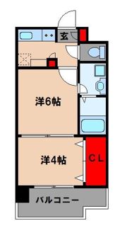 エステート・モア・薬院JOYの間取り画像