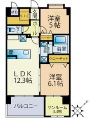 Sun・Blesso塩原の間取り画像