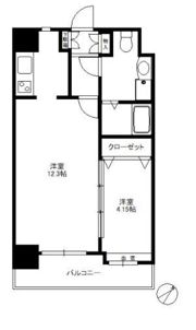 ローズモントフレア博多駅東の間取り画像