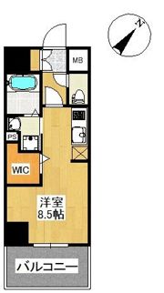 ニューガイアリルーム平尾駅前No.24の間取り画像