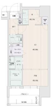 グランフォーレプライム西新の間取り画像