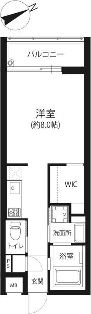 アクシオン大橋ルミナスの間取り画像