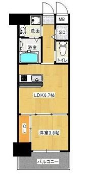 ラファセアリービオ博多の間取り画像