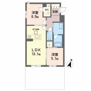 プレミアス大濠西の間取り画像