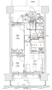 グランフォーレ大橋駅前レジデンスの間取り画像
