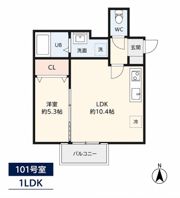 Le Lien Blanc高木の間取り画像