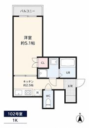 Le Lien Blanc高木の間取り画像