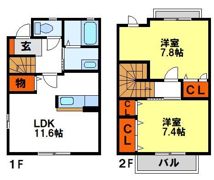 ヴィーブルコートの間取り画像