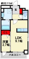 グラン ソレイユ井尻駅前の間取り画像