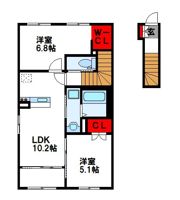 仮）仲原2丁目新築アパートの間取り画像